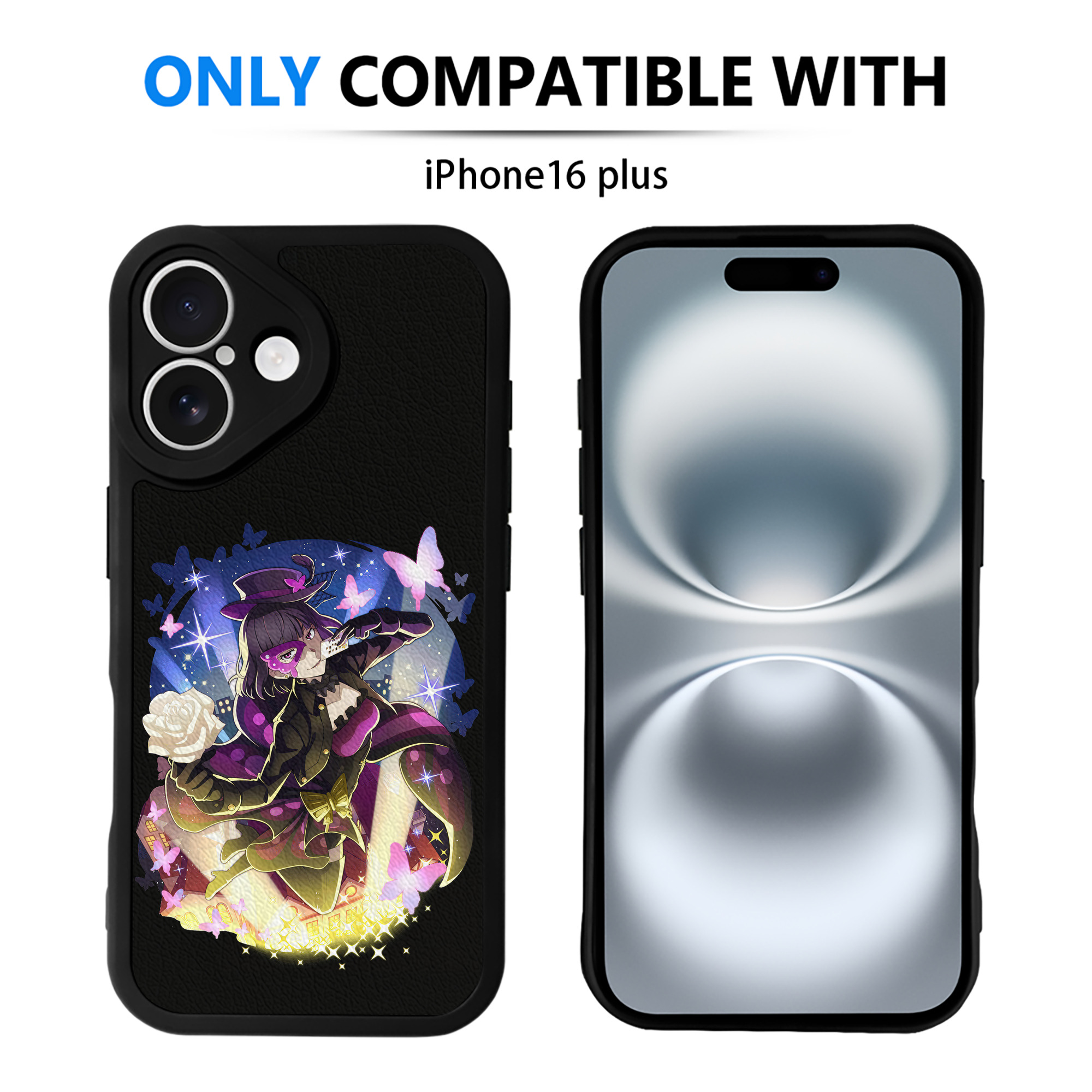 （画像用） 文豪ストレイドッグス Bungo Stray Dogs 【iPhone 16シリーズ対応】シリコンスマホケース（レザー調） 材質：シリコン